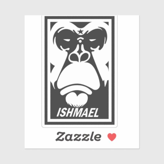 Sticker Le visage d'Ismaël (Feuille)