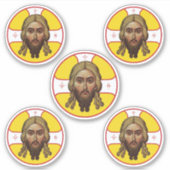 Sticker Le Visage Du Christ Icône Orthodoxe (Devant)
