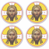 Sticker Le Visage Du Christ Icône Orthodoxe I (Devant)