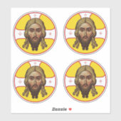 Sticker Le Visage Du Christ Icône Orthodoxe I (Feuille)
