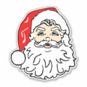 Sticker Le visage du Père Noël (Devant)