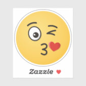 Sticker Le visage Jetant un baiser (Feuille)