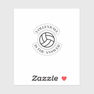 Sticker Le volley-ball est la réponse