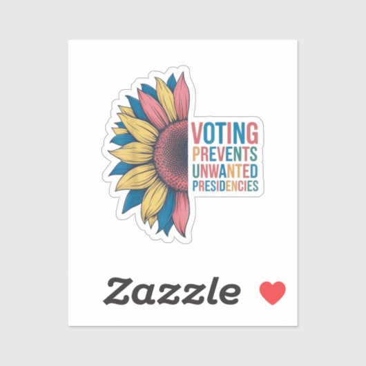 Sticker Le Vote Empêche Les Présidences Indésirées Le Dési (Feuille)