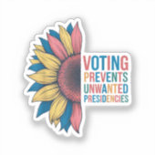 Sticker Le Vote Empêche Les Présidences Indésirées Le Dési (Recto)
