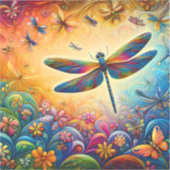 Sticker Le voyage de la libellule (Recto)