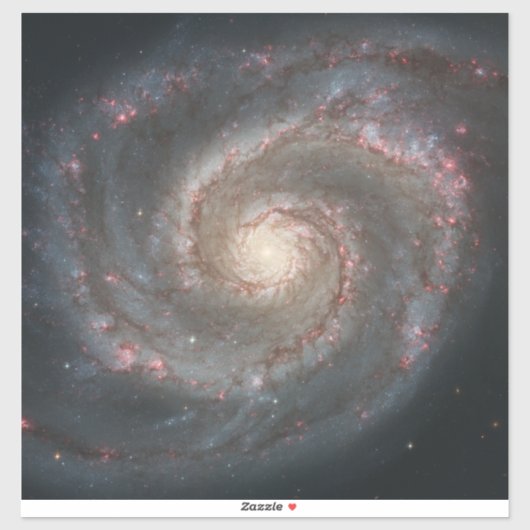 Sticker Le Whirlpool Galaxy M51 & Companion dans l'espace (Feuille)