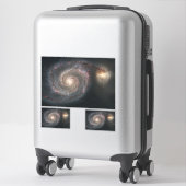 Sticker Le Whirlpool Galaxy M51 & Companion dans l'espace (Sur valise)