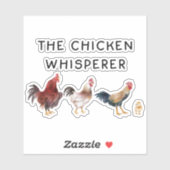 Sticker Le Whisperer de poulet (Feuille)
