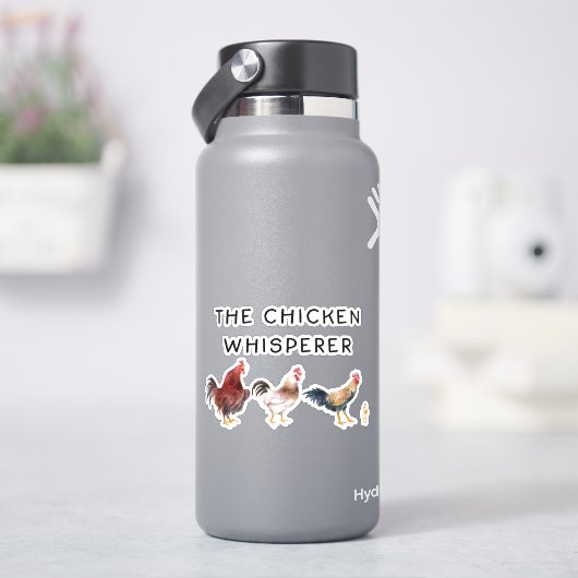 Sticker Le Whisperer de poulet (HydroFlask)