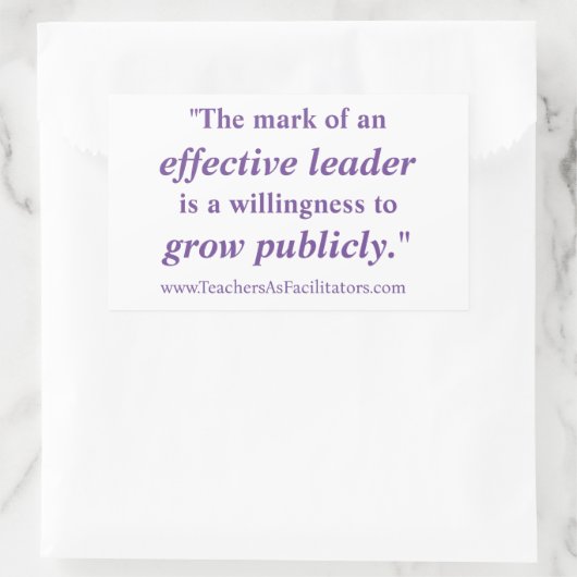 Sticker leader efficace (Sac)