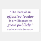 Sticker leader efficace (Devant)