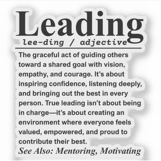 Sticker Leadership (Devant)
