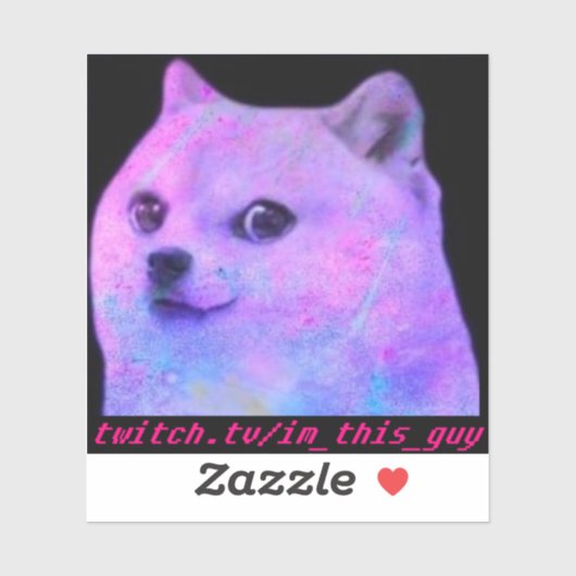 Sticker Lean Doge (Feuille)