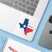 Sticker Leander TX (Ordinateur portable avec iPhone)