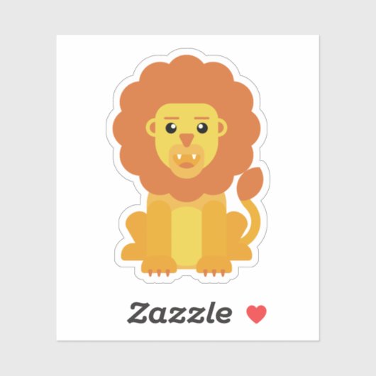 Sticker Leão (Feuille)