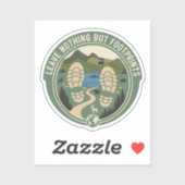 Sticker Leave Nothing But Footprints (Feuille)