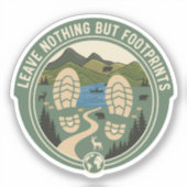 Sticker Leave Nothing But Footprints (Recto)