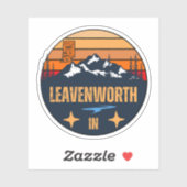 Sticker Leavenworth, Indiana (Feuille)
