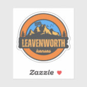 Sticker Leavenworth, Kansas (Feuille)
