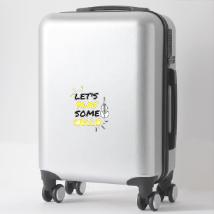 Sticker Lecteur de musique Cello