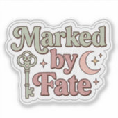 Sticker Lecteur de Romantasy - Marqué par le destin (Devant)