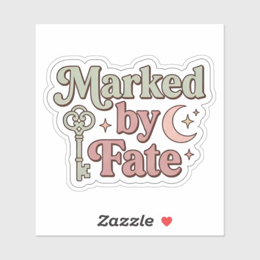 Sticker Lecteur de Romantasy - Marqué par le destin (Feuille)