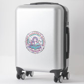 Sticker Lecteur de Tarot Licorne Premium Drôle Impression (Sur valise)