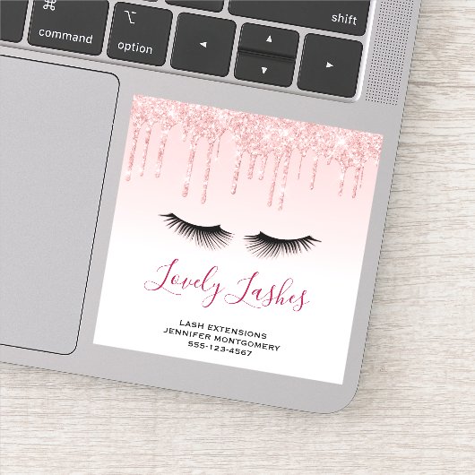 Sticker Lecteurs de Parties scintillant rose moderne et ci (Détail)