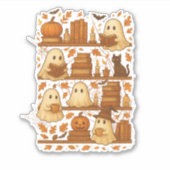 Sticker Lecture de Halloween Ghost Lover (Devant)