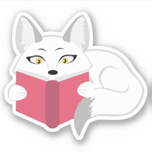 Sticker Lecture Fox (Devant)