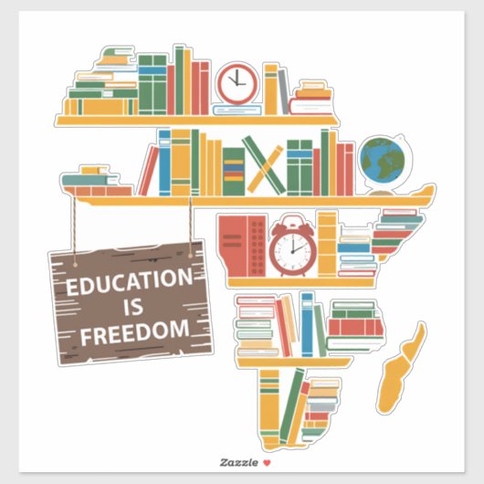 Sticker L'éducation est liberté (Feuille)