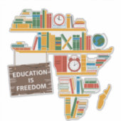 Sticker L'éducation est liberté (Devant)