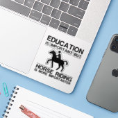 STICKER L'ÉDUCATION L'ÉQUITATION CHEVAL IMPORTANTE EST PLU (Ordinateur portable avec iPhone)