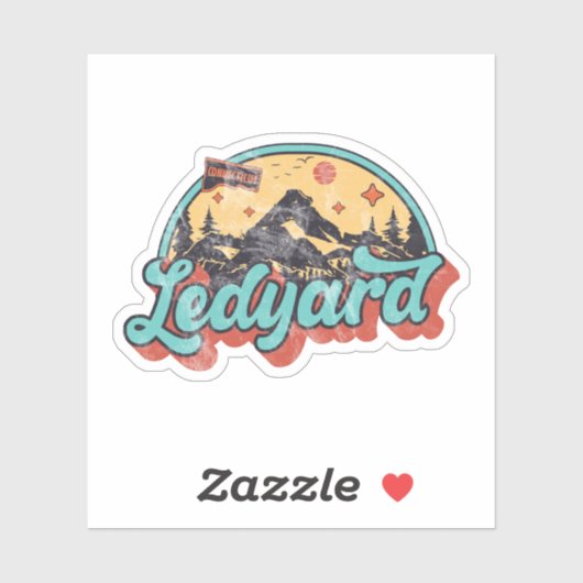 Sticker Ledyard, Connecticut (Feuille)