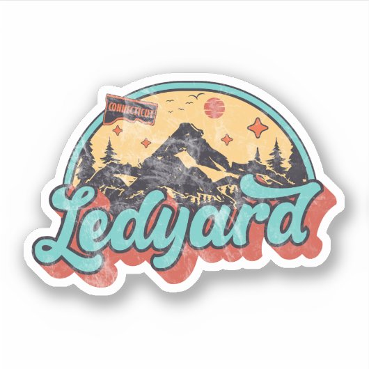 Sticker Ledyard, Connecticut (Devant)