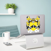 Sticker Lee Family Crest (Ordinateur portable sur le bureau)