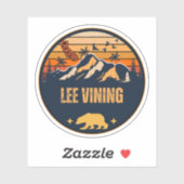 Sticker Lee Vining, Californie (Feuille)