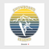 Sticker Légende du snowboard (Feuille)