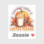 Sticker Leggings, Feuilles et lattes S'il vous plaît - Aut (Feuille)