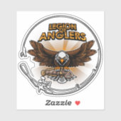 Sticker Légion des pêcheurs Gold Vinyl Decal (Feuille)