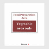 Sticker Légumes de préparation alimentaire (Feuille)