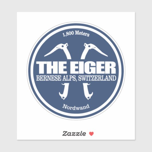 Sticker L'Eiger (axes 2) (Feuille)
