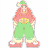 Sticker L'elfe de Noël (Devant)