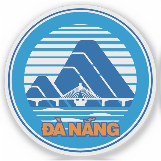Sticker L'emblème de Da Nang, Vietnam (Devant)