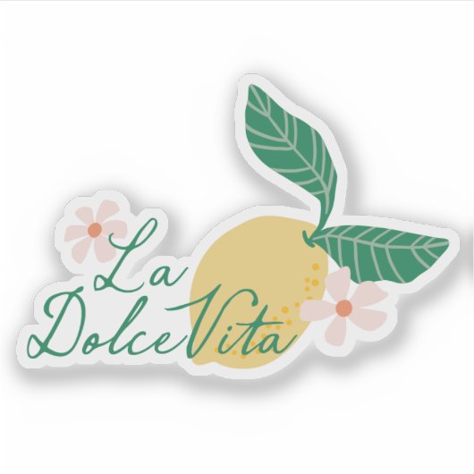Sticker Lemon La Dolce Vita (Devant)