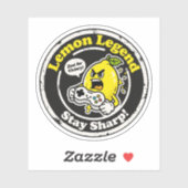 Sticker "Lemon Legend" Alimentation de jeu Jeu de mots Gra (Feuille)