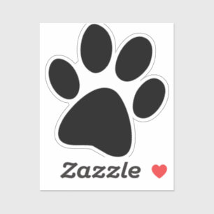 Sticker L'Empreinte de patte du chien