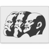 Sticker Lenin, Marx, Engels, Soviet Union, Communism (Devant)