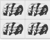 Sticker Lenin, Marx, Engels, Soviet Union, Communism (Devant)